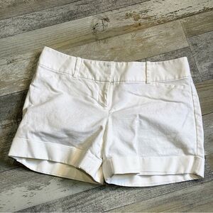 Women’s The Limited Drew Fit White Cuffed Shorts - Size 6